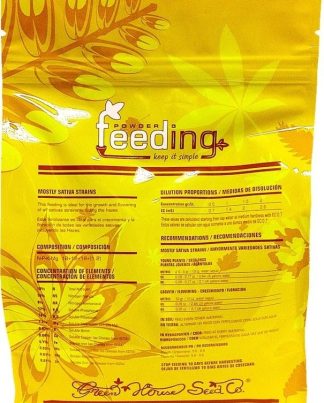 POWDER FEEDING MOSTLY SATIVA GREEN HOUSE 1KG